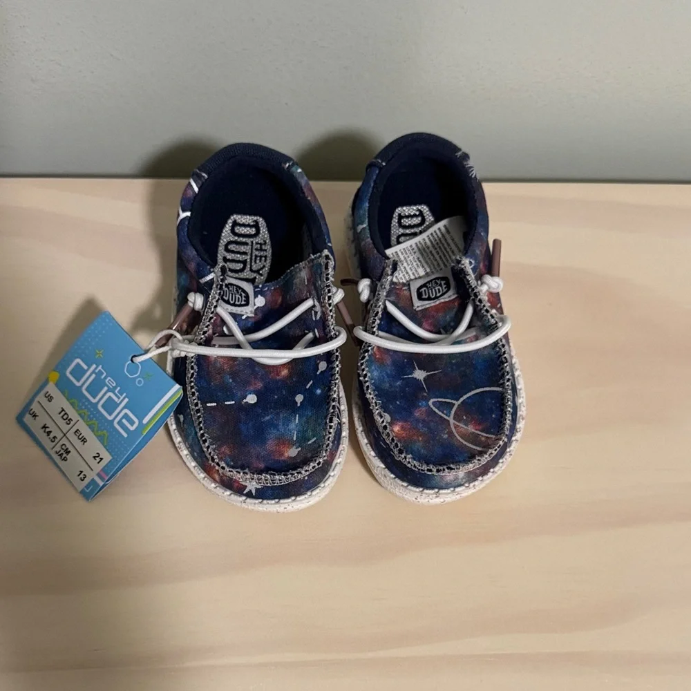 Hey Dude Toddler Galaxy Print Shoes
